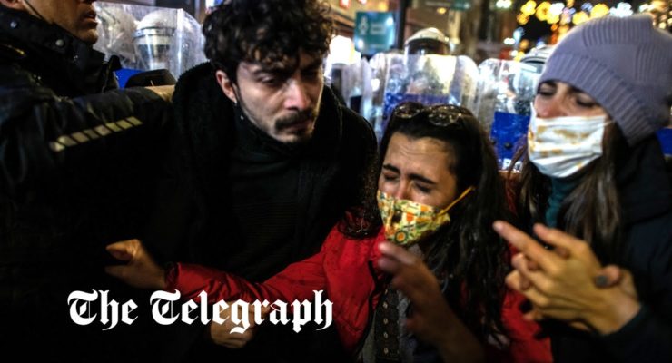 In Turkey women faced rubber bullets, tear gas from police as they marched to end gender-based violence