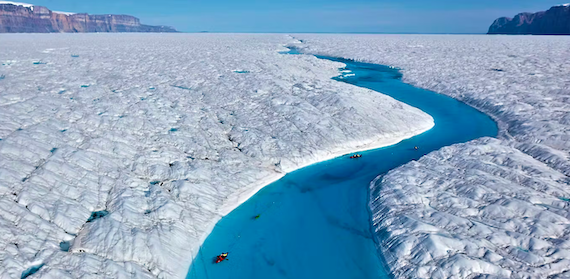 Climate Crisis: Meltwater is Creating Millions of Hairline Cracks in Greenland’s Ice Sheet, Destabilizing it with a form of Hydro-Fracking